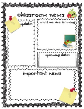 Back To School Newsletter Examples Preschool