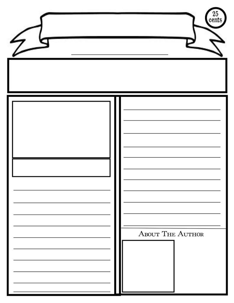 Blank Newspaper Template For Kids