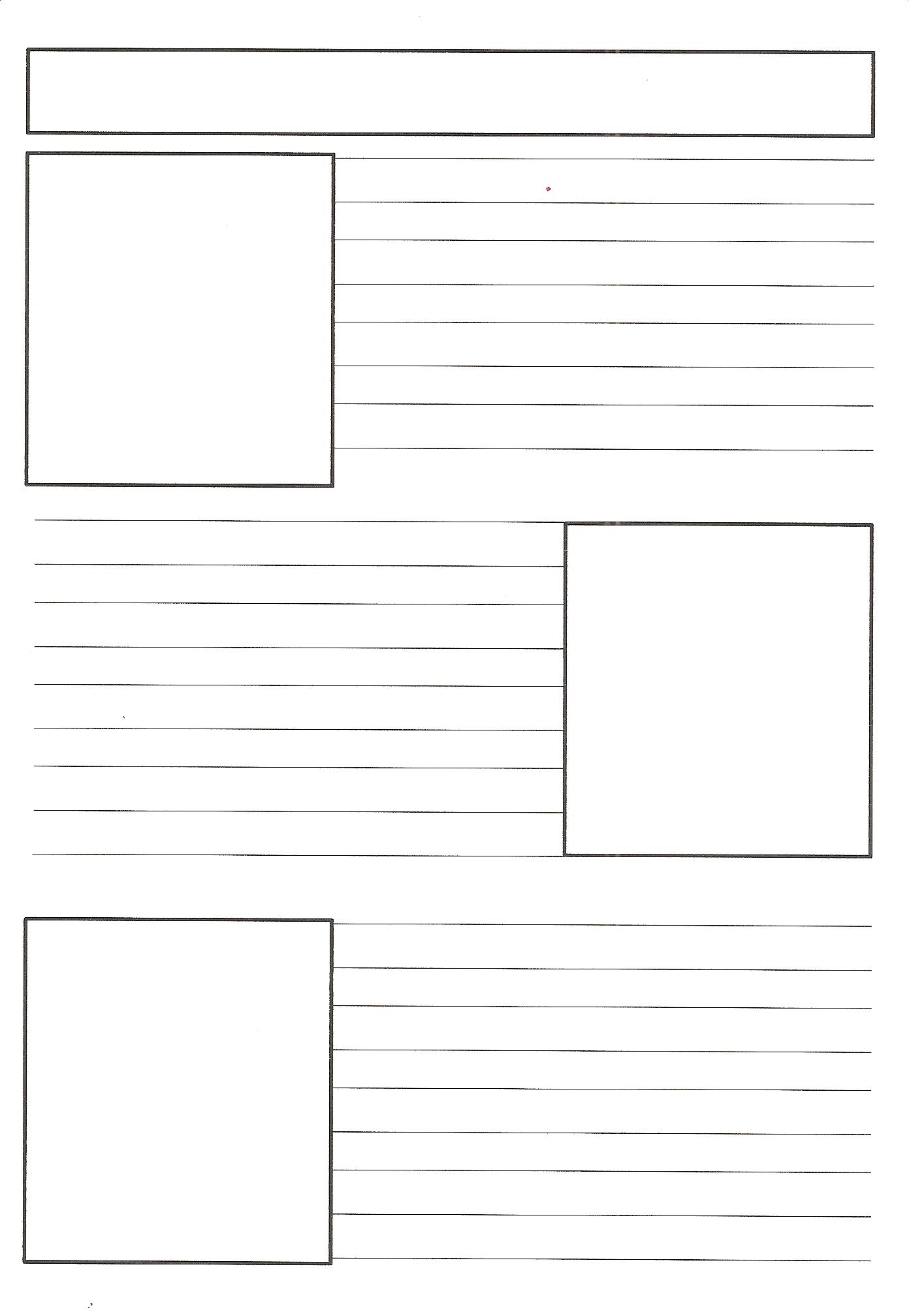 Blank Newspaper Template For Kids