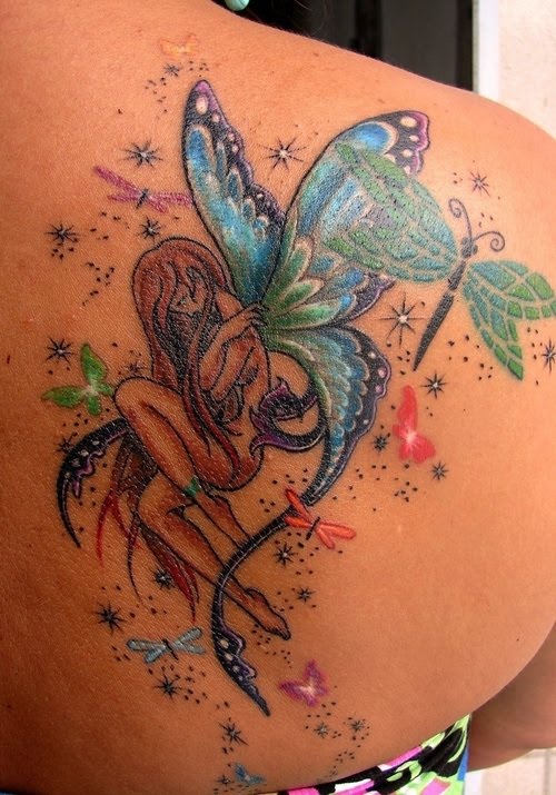 Butterfly And Dragonfly Tattoo Designs