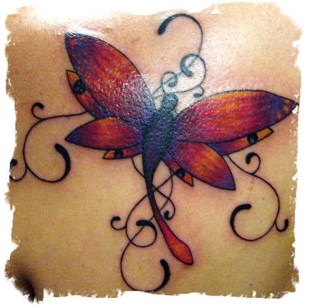 Butterfly And Dragonfly Tattoo Designs