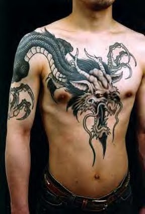 Celtic Dragon Tattoo Designs For Men