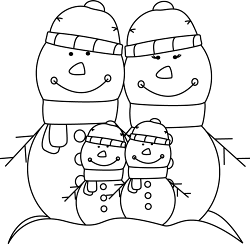 Children Clip Art Black And White