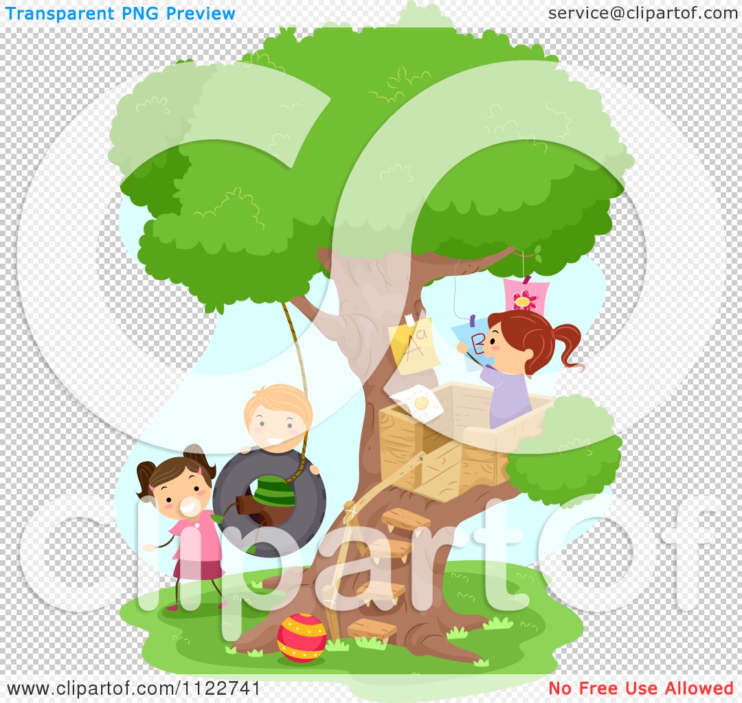 Children Playing At School Cartoon