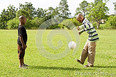 Children Playing Football