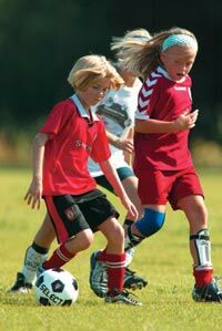 Children Playing Football