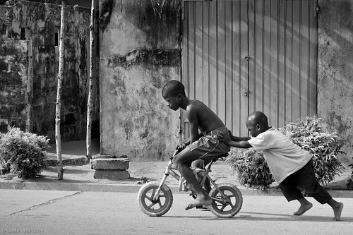 Children Playing Games In Africa