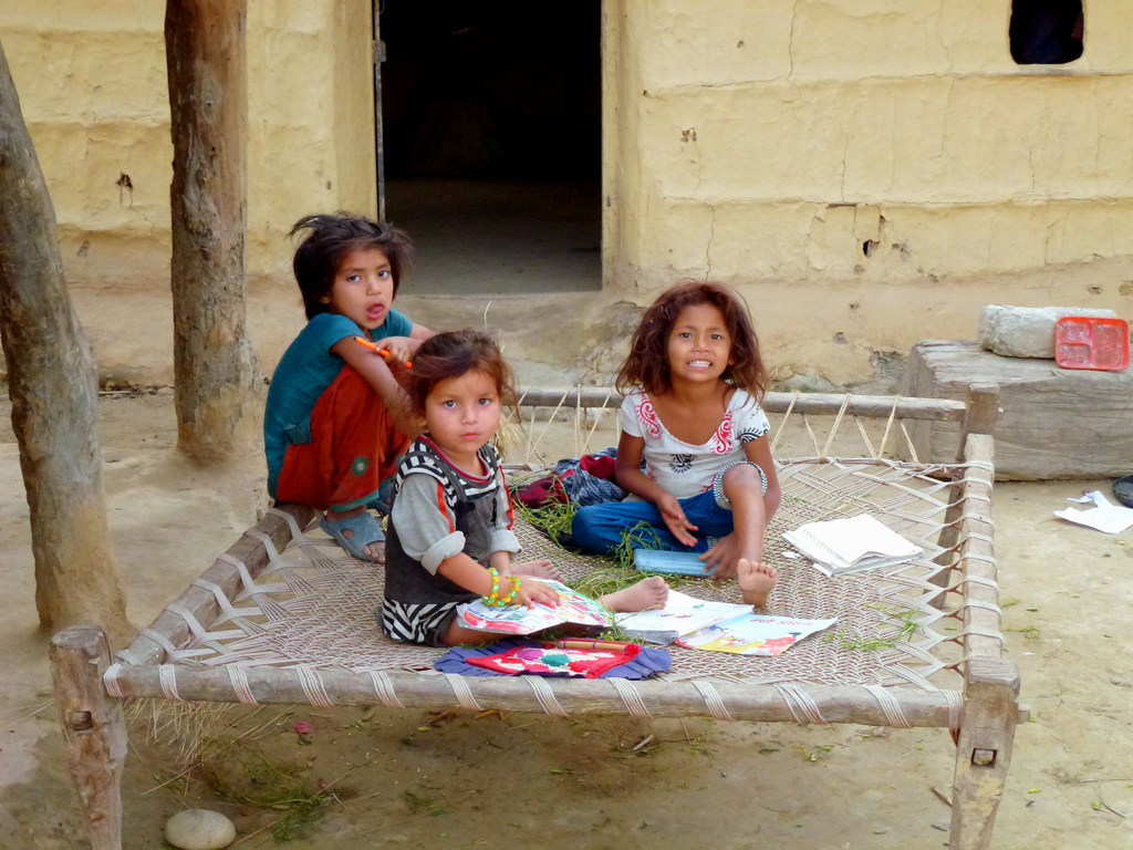 Children Playing Outside