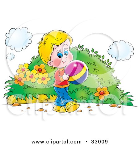 Children Playing Outside Clip Art