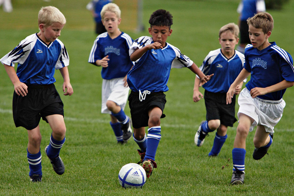 Children Playing Together Outside