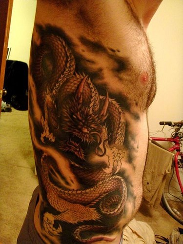 Chinese Dragon Tattoo Arm