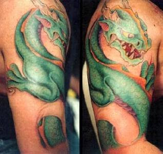 Chinese Dragon Tattoo Arm