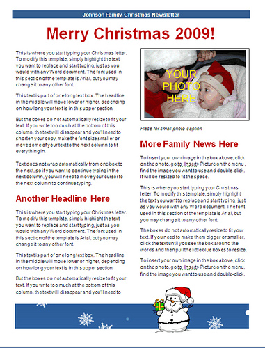 Christmas Newsletter Ideas