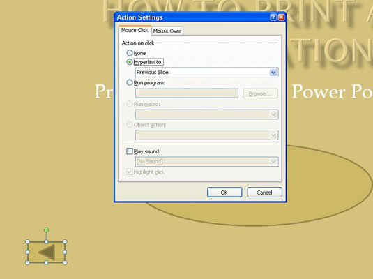 Create Action Button Powerpoint 2007