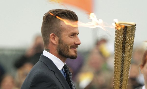 David Beckham Hair 2012 Back