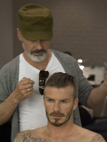 David Beckham Hair 2012 Back