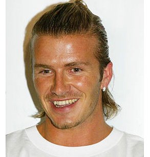 David Beckham Playing Soccer Man U