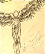 David Beckham Tattoos Angel