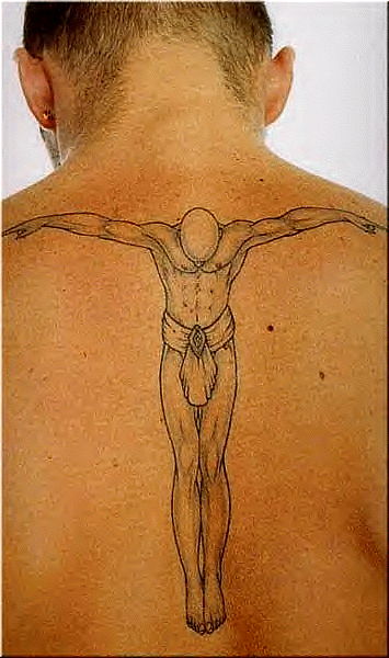 David Beckham Tattoos Back