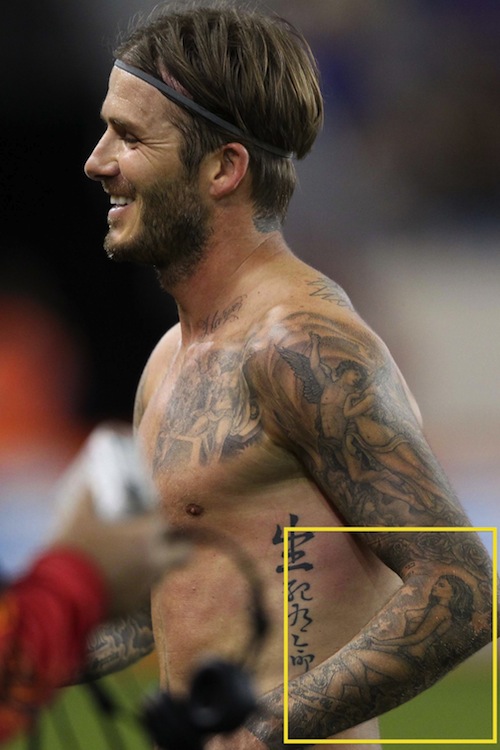 David Beckham Tattoos Pictures Images Photos