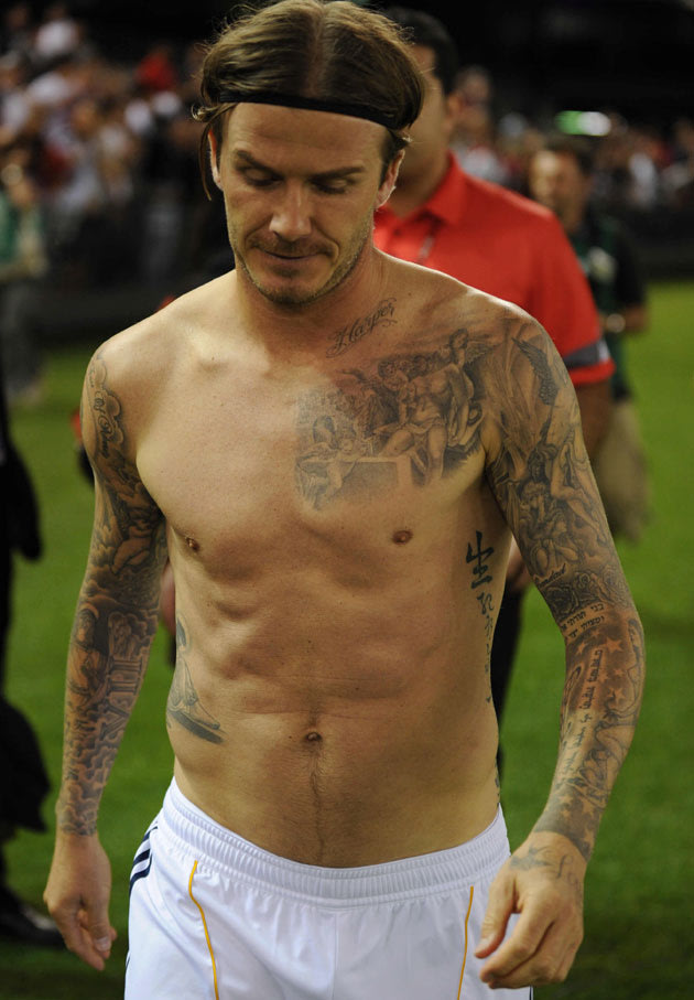 David Beckham Tattoos Pictures Images Photos