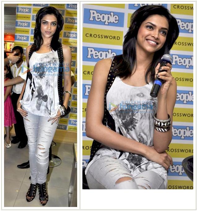 Deepika Padukone In Jeans And Tshirt