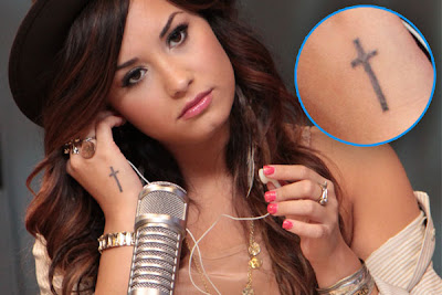 Demi Lovato Tattoo Behind Ear