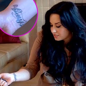 Demi Lovato Tattoo Feather