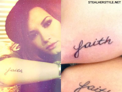 Demi Lovato Tattoo Feather