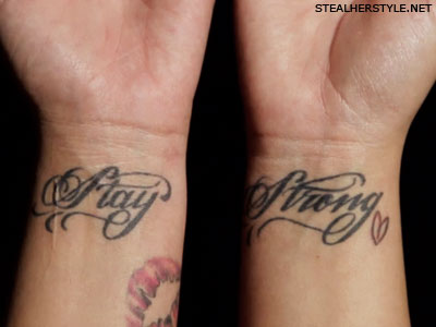 Demi Lovato Tattoo On Her Wrist