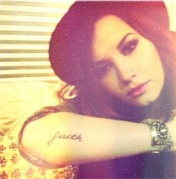 Demi Lovato Tattoo On Her Wrist