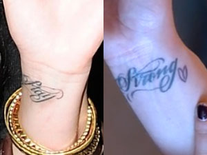 Demi Lovato Tattoo Stay Strong