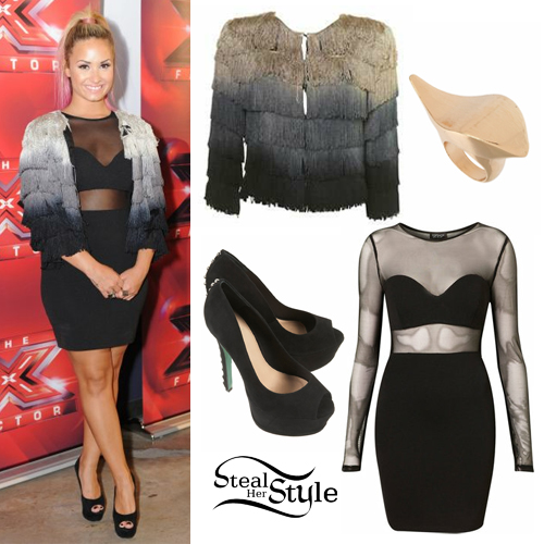 Demi Lovato X Factor 2012 Outfits