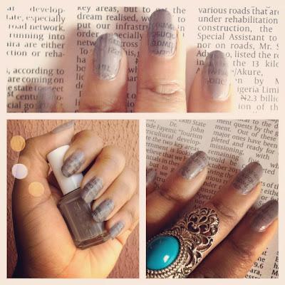 Diy Newspaper Nails