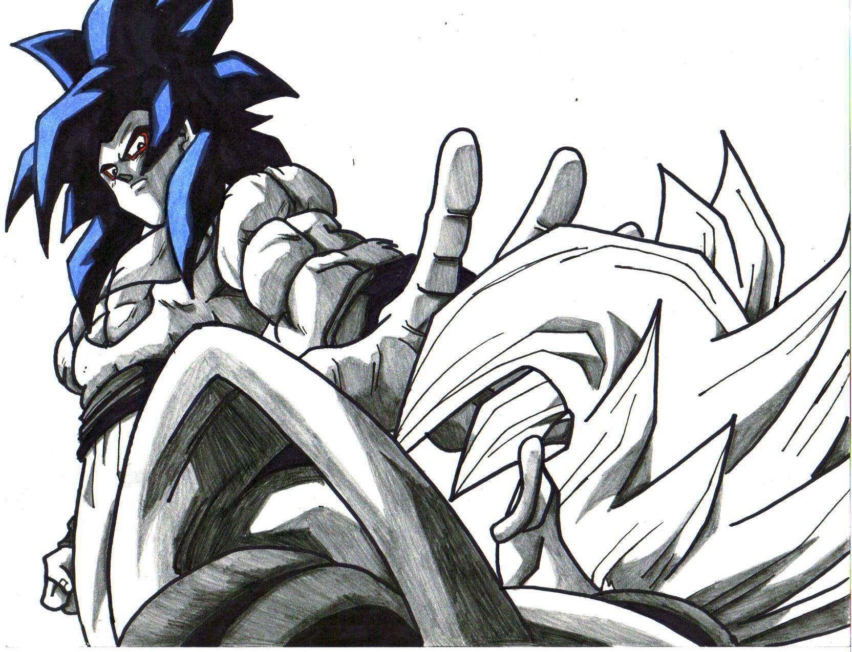 Dragon Ball Gt Baby Vegeta Vs Goku