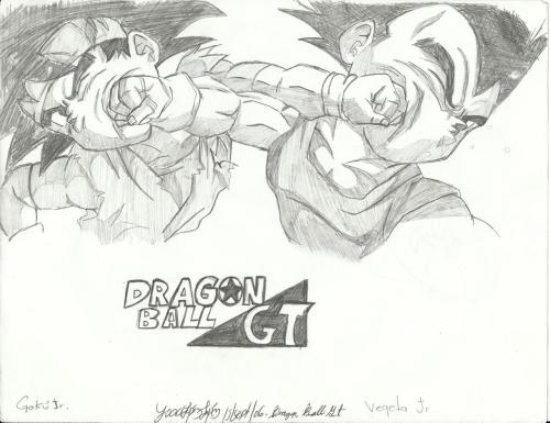 Dragon Ball Gt Goku Jr Vs Vegeta Jr Movie