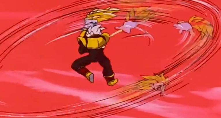 Dragon Ball Gt Goku Super Saiyan 4 Vs. Baby Vegeta