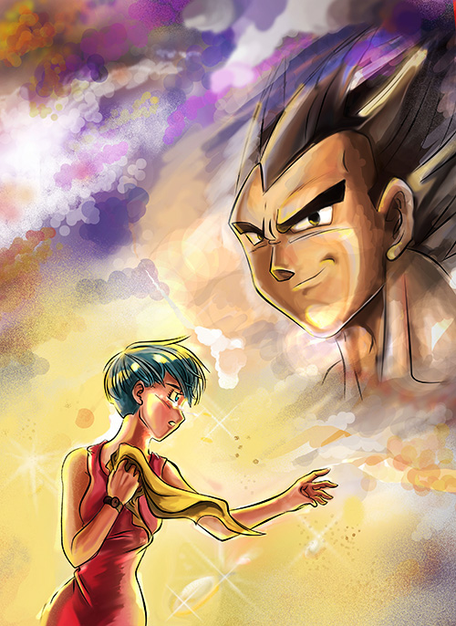 Dragon Ball Gt Vegeta And Bulma