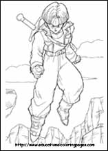 Dragon Ball Z Characters Coloring Pages