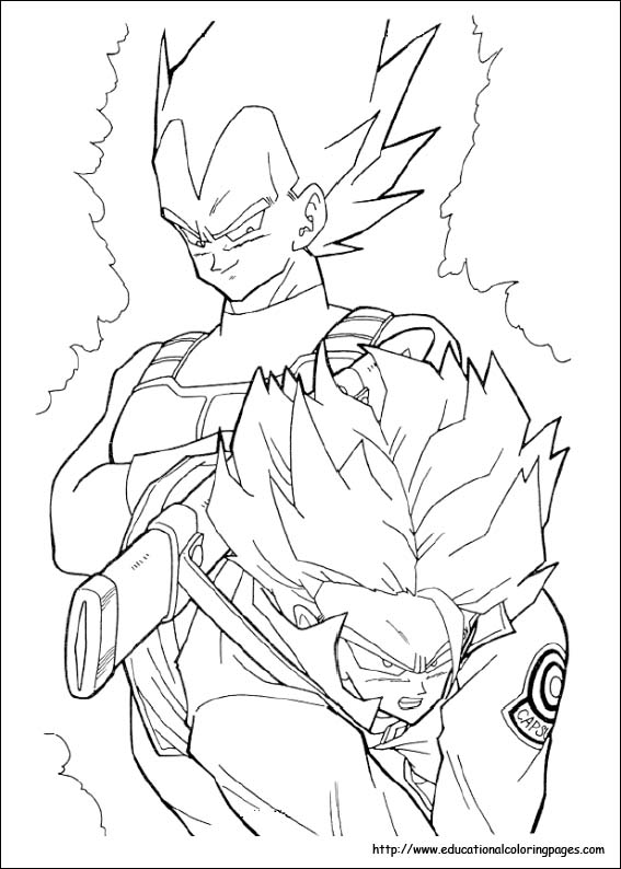 Dragon Ball Z Characters Coloring Pages