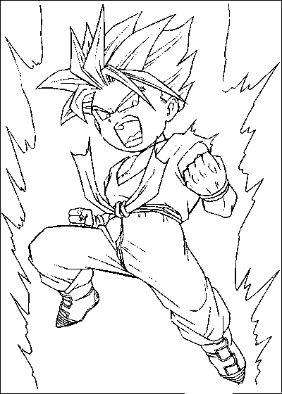 Dragon Ball Z Characters Coloring Pages