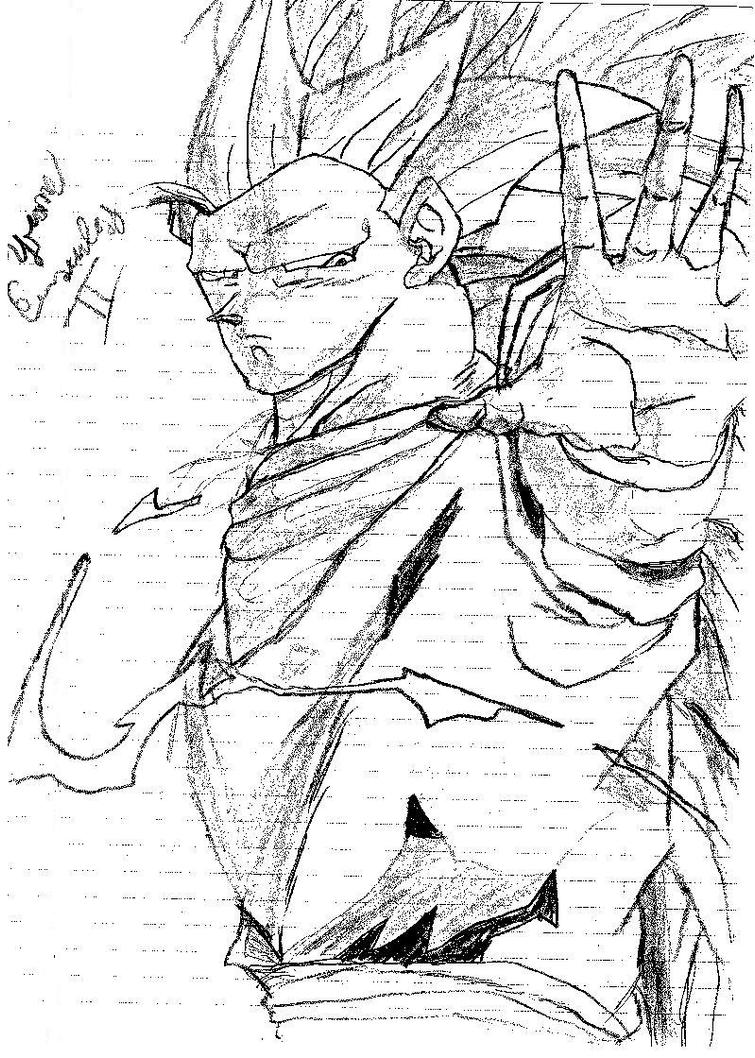 Dragon Ball Z Goku Super Saiyan 4 Coloring Pages