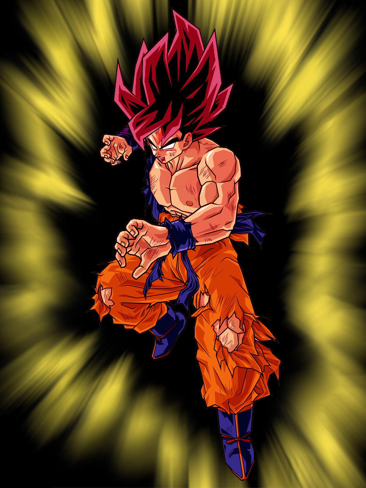 Dragon Ball Z Goku Super Saiyan 4 Transformation