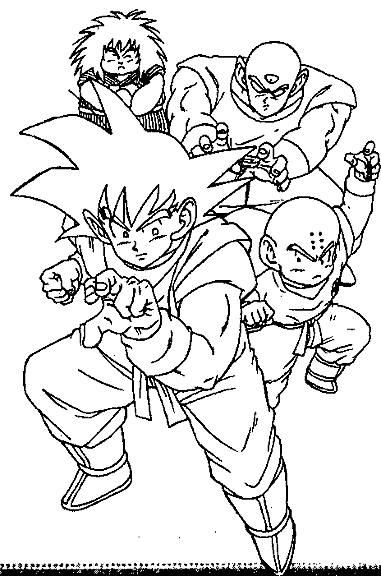 Dragon Ball Z Gt Coloring Sheets