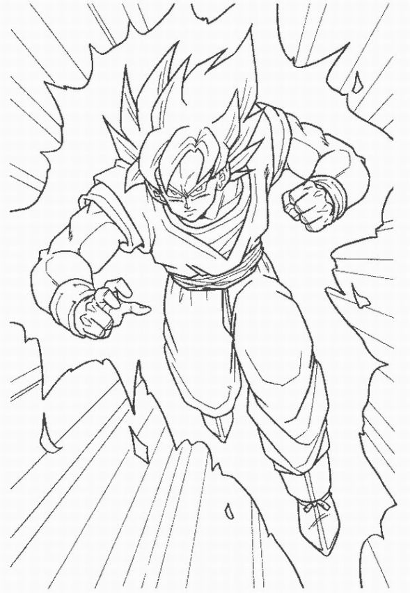 Dragon Ball Z Gt Coloring Sheets