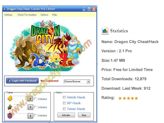 Dragon City Cheats Tool