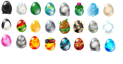 Dragon City Eggs All