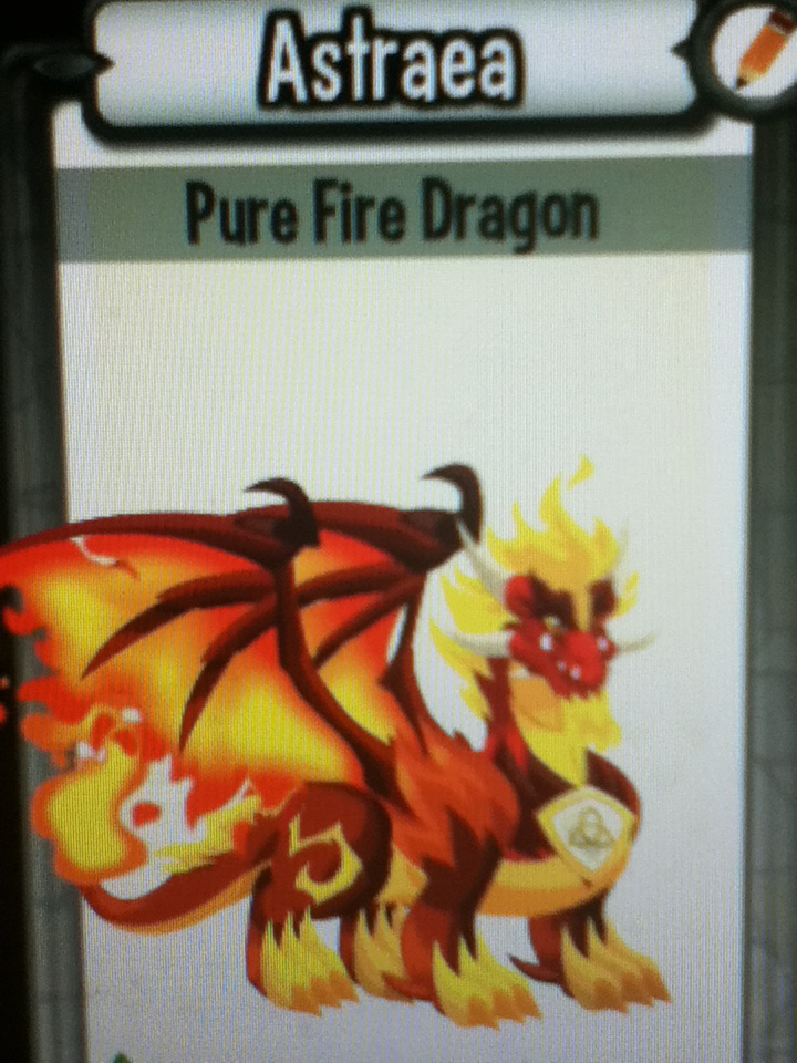 Dragon City Pure Dragon Breeding Chart