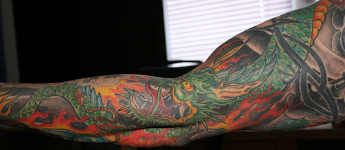 Dragon Tattoo Arm Sleeve