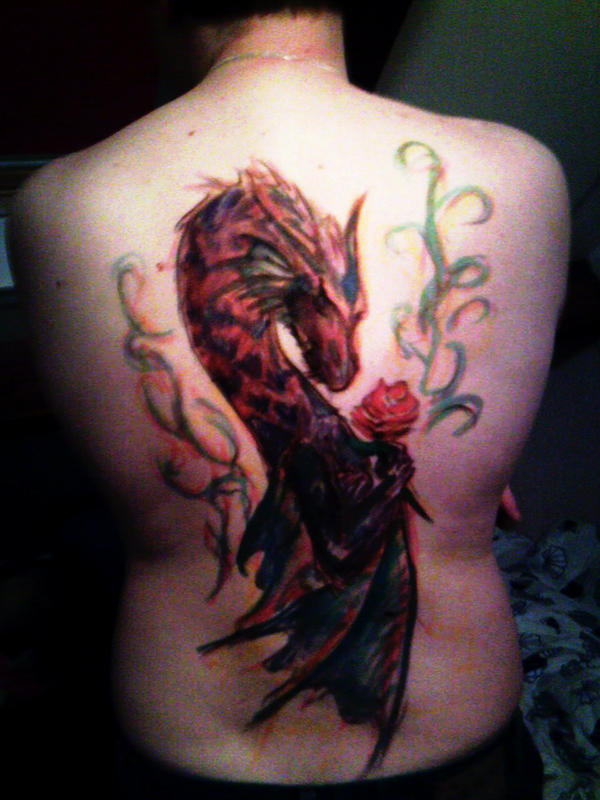 Dragon Tattoos For Women On Back